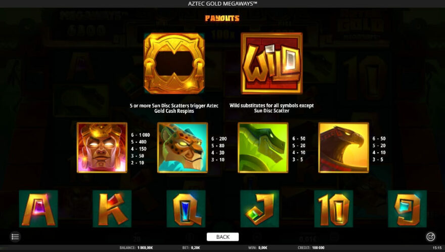 Aztec Gold Megaways online