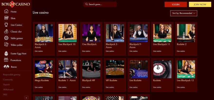 Box24 casino live