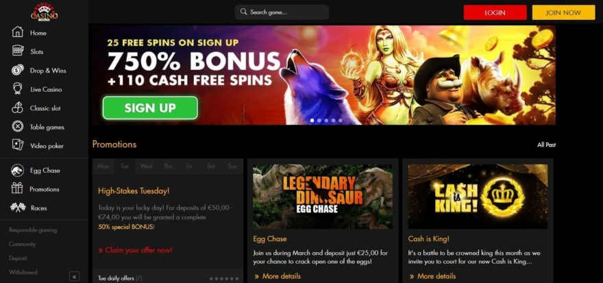 Moons casino bonuses