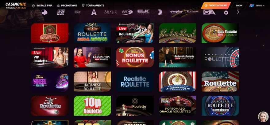 Casinonic casino live