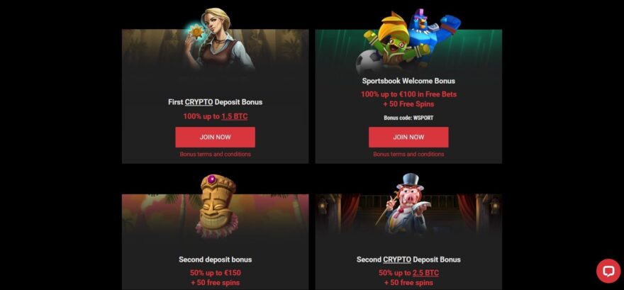 Cobra casino bonuses