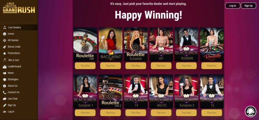 Grand Rush casino live