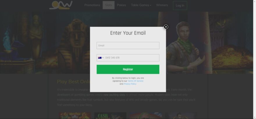 GW casino sign up