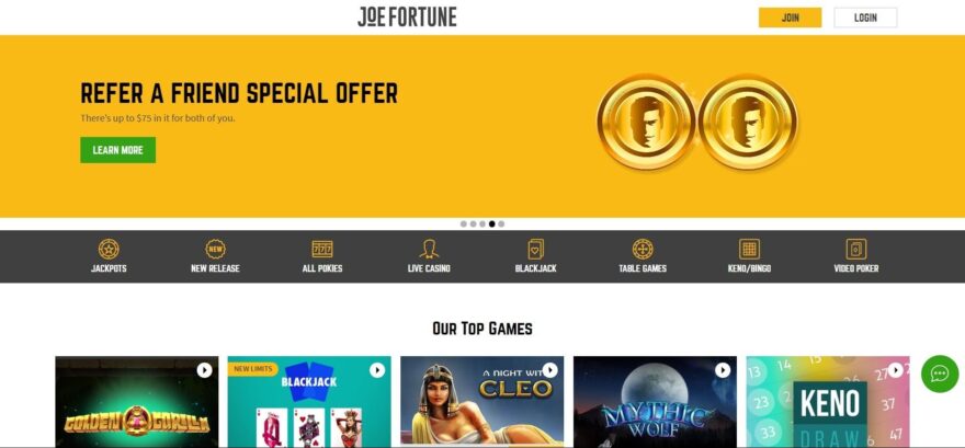 Joe Fortune casino online