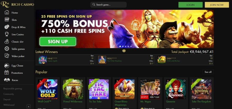 Rich casino online