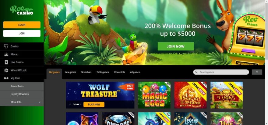 Roo casino online