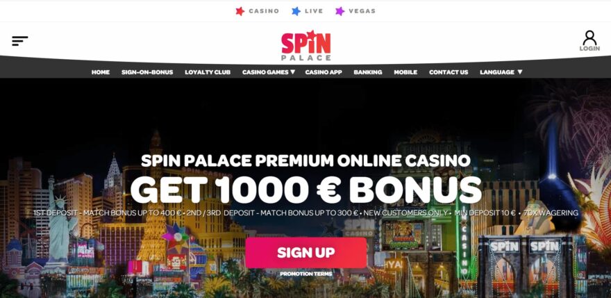 Spin Palace casino online