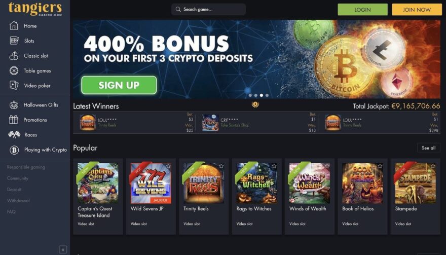 Tangiers casino online