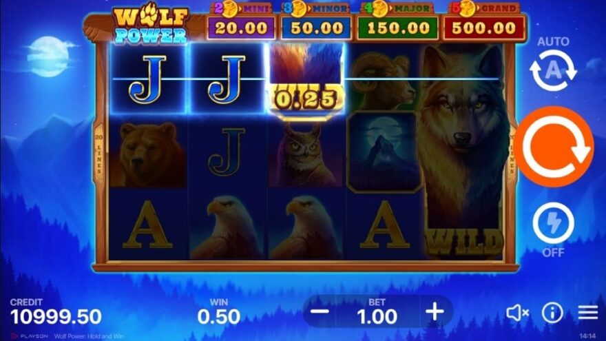 Wolf Power: Hold and Win online